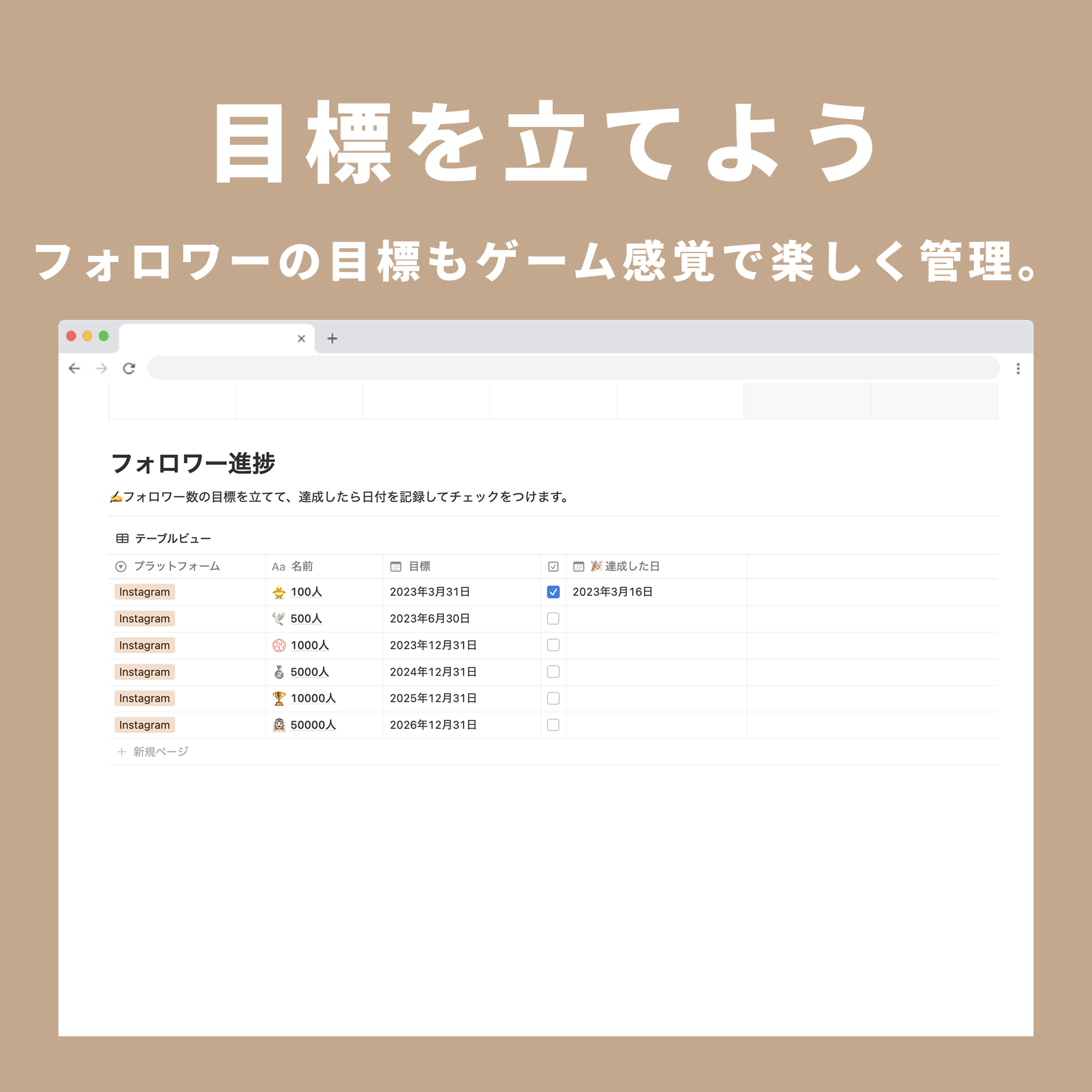 Notion SNSプランナーテンプレート