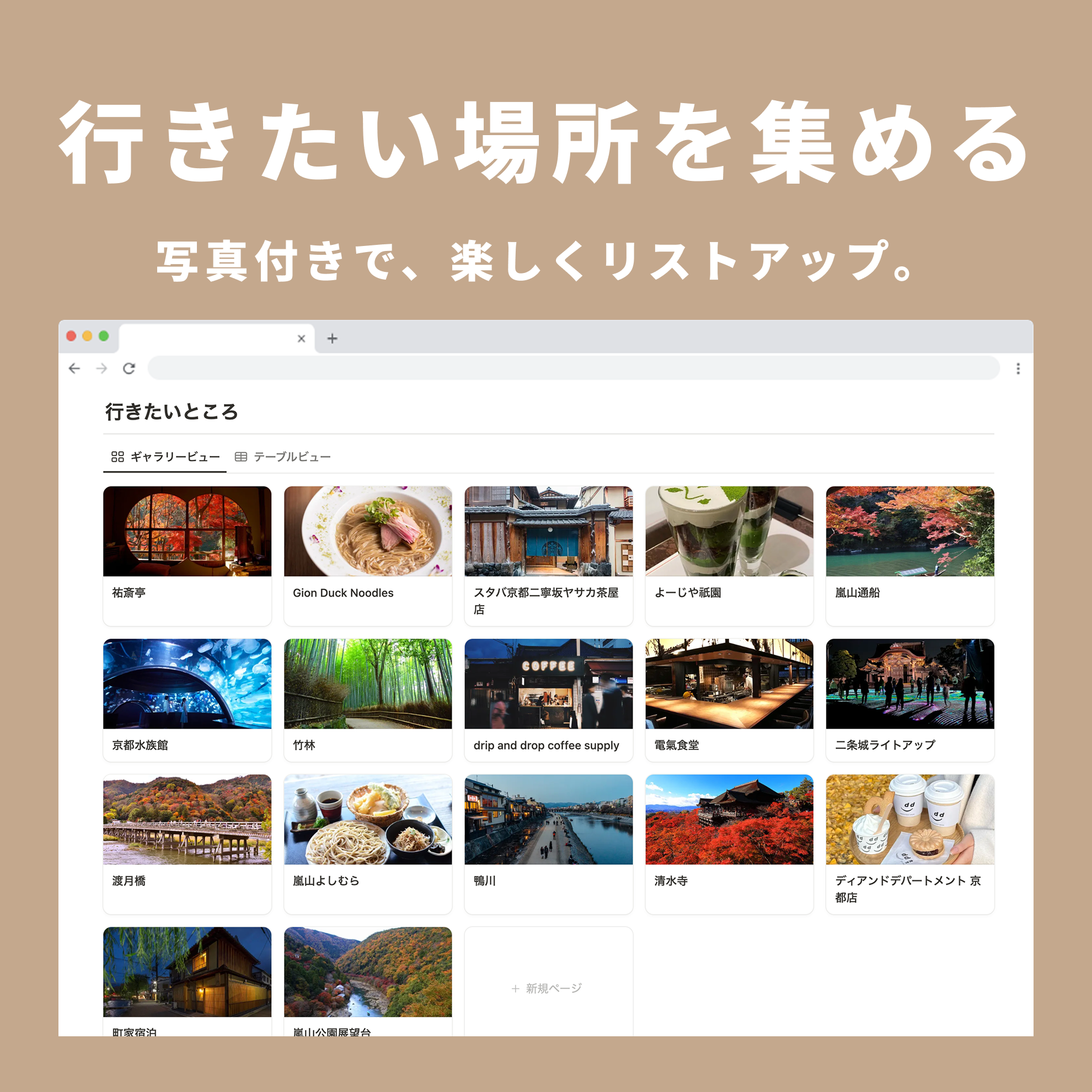 Notion 旅のしおりテンプレート
