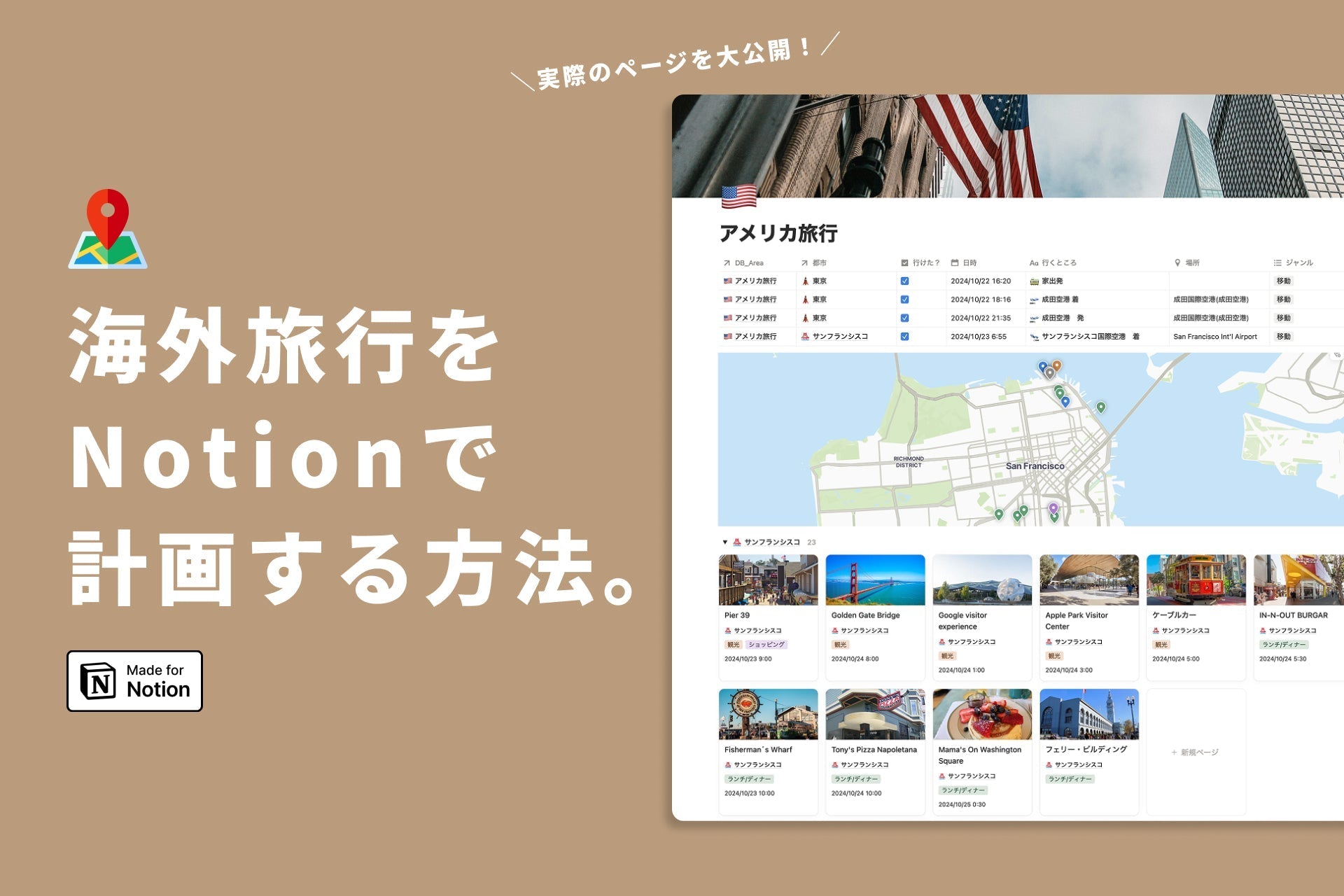 Notionで作った海外旅行ページを大公開！使いまわせる仕組みも紹介します