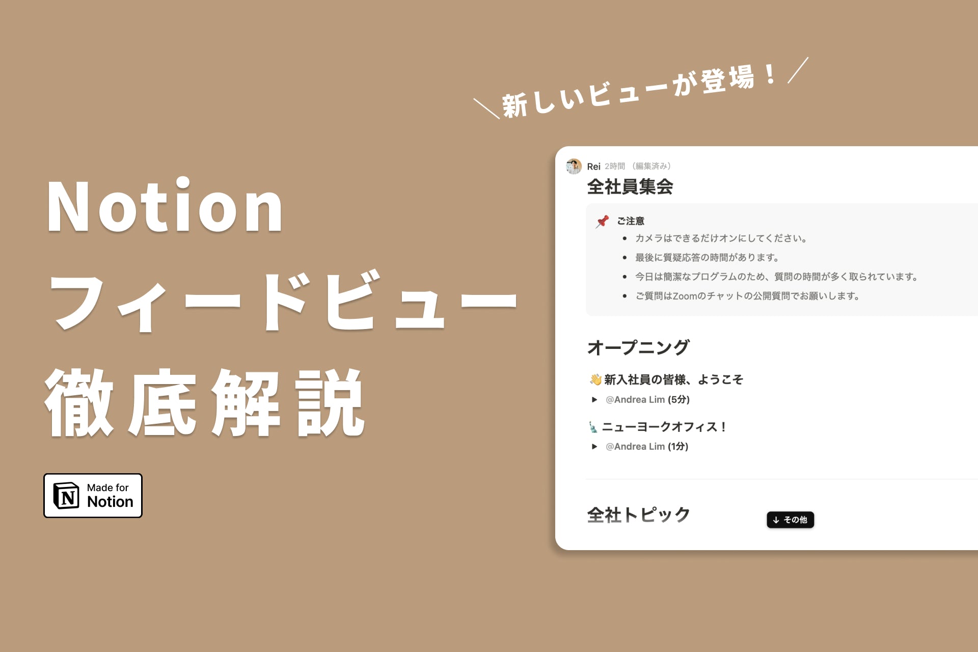 I tried out Notion's new feature "Feed View"! A thorough explanation of how to use it and ideas for using it.
