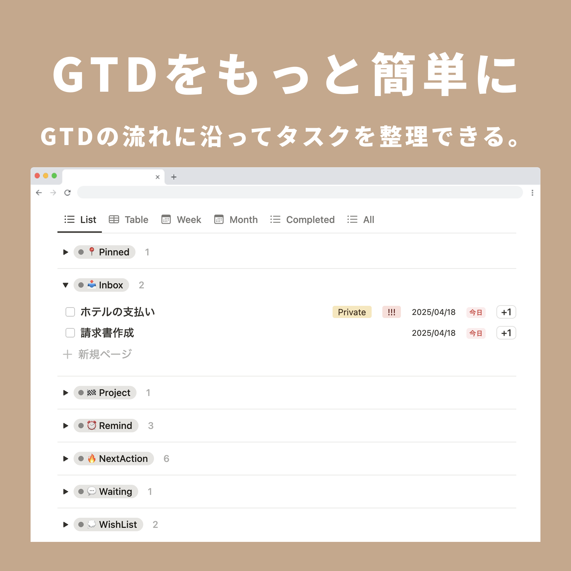 Todotion 究極のタスク管理テンプレート
