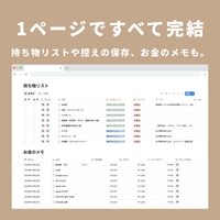 Notion All-in-One 旅行プランナーテンプレート